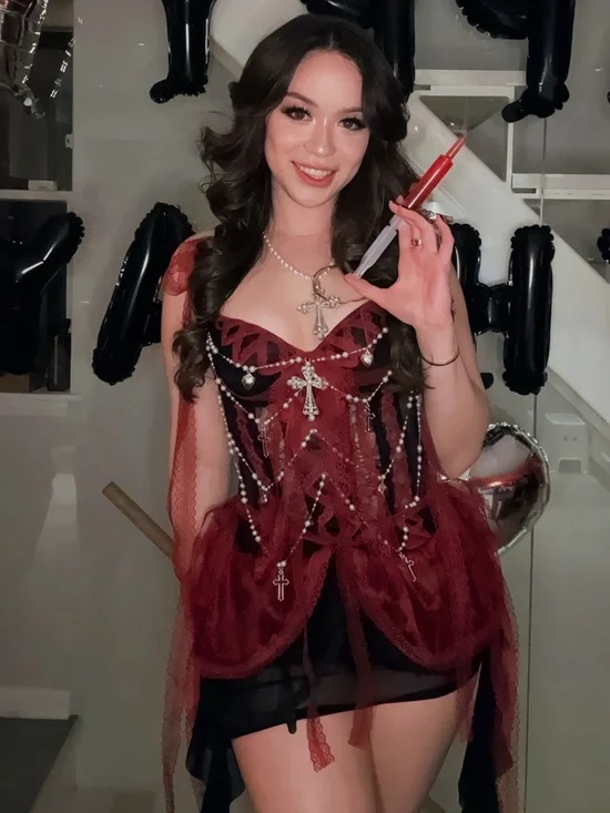 Gothic Vampire Rave Outfit M - Picture 5 of 5